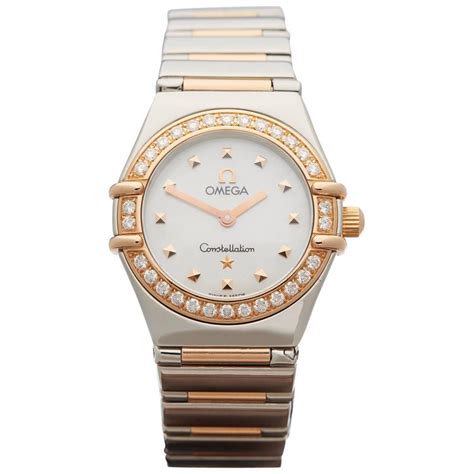 ladies omega constellation diamond watch.